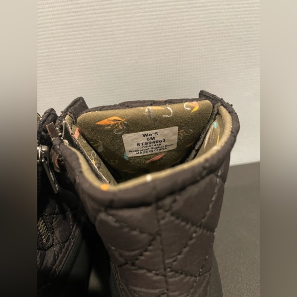 ❌SOLD❌ Sperry Saltwater Quilt Nylon Black Ankle Boots Women’s - Picture 5 of 8